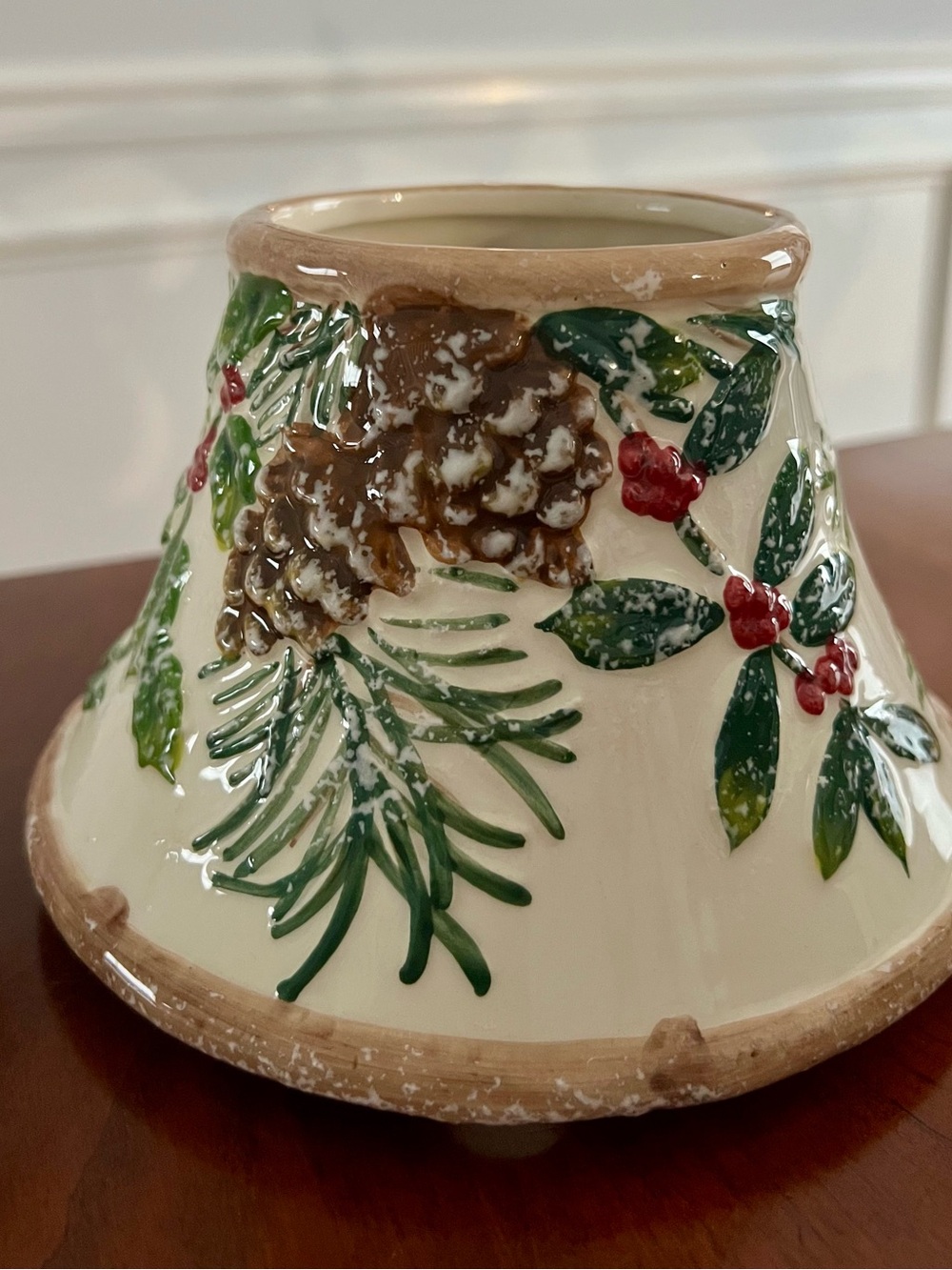 Yankee Candle Pinecone Ceramic Lamp Shade -Large